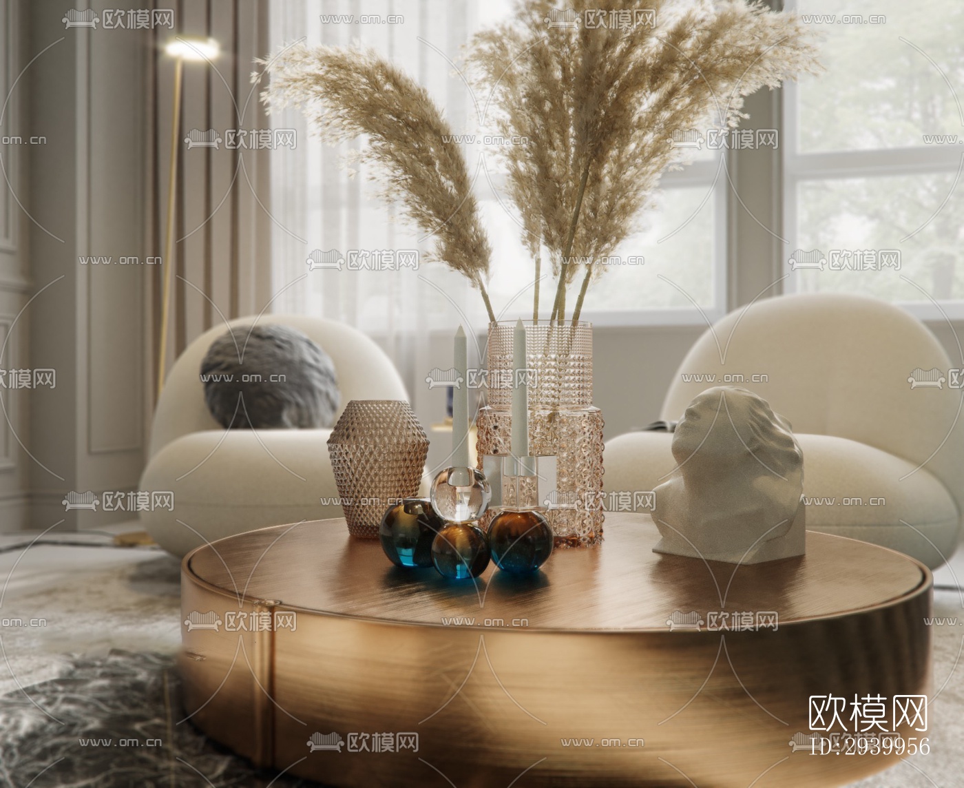 法式复式效果图下载（渲染图14）