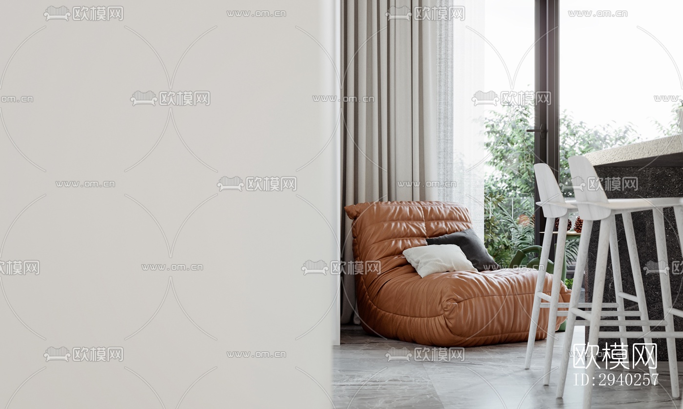 现代平层效果图下载（渲染图11）