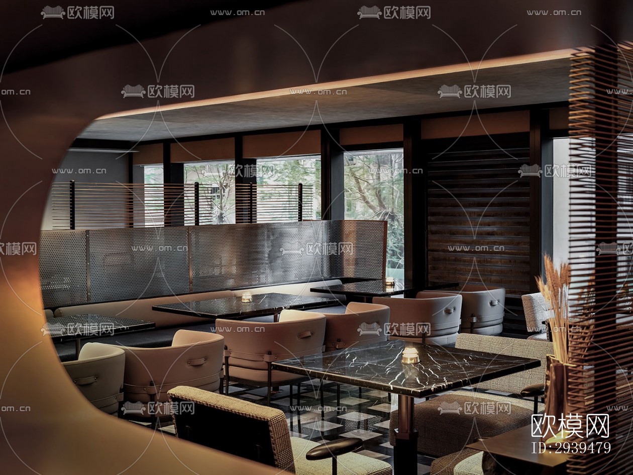 现代酒店民宿效果图下载（渲染图9）