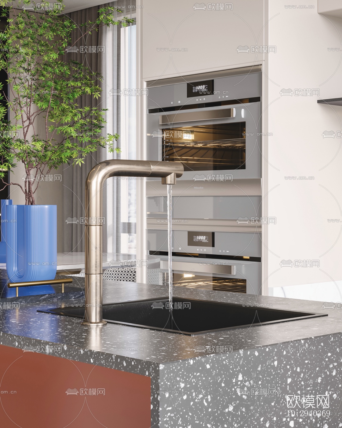 现代平层效果图下载（渲染图10）