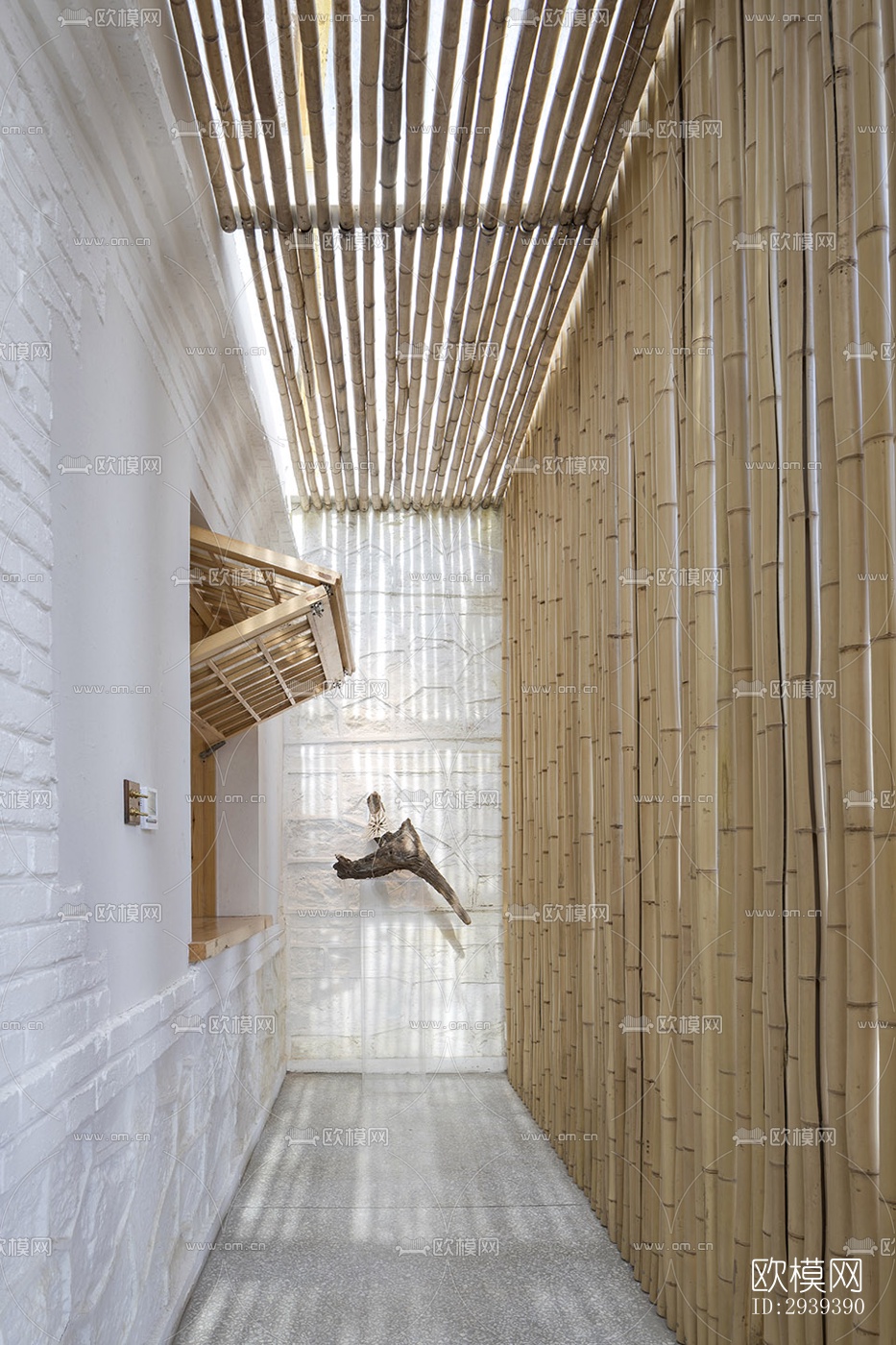 新中式酒店民宿效果图下载（渲染图9）