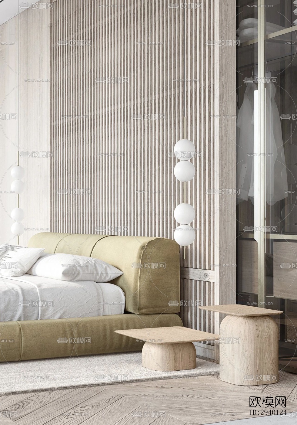 北欧平层效果图下载（渲染图1）