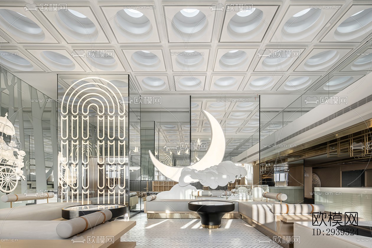 现代酒店民宿效果图下载（渲染图1）