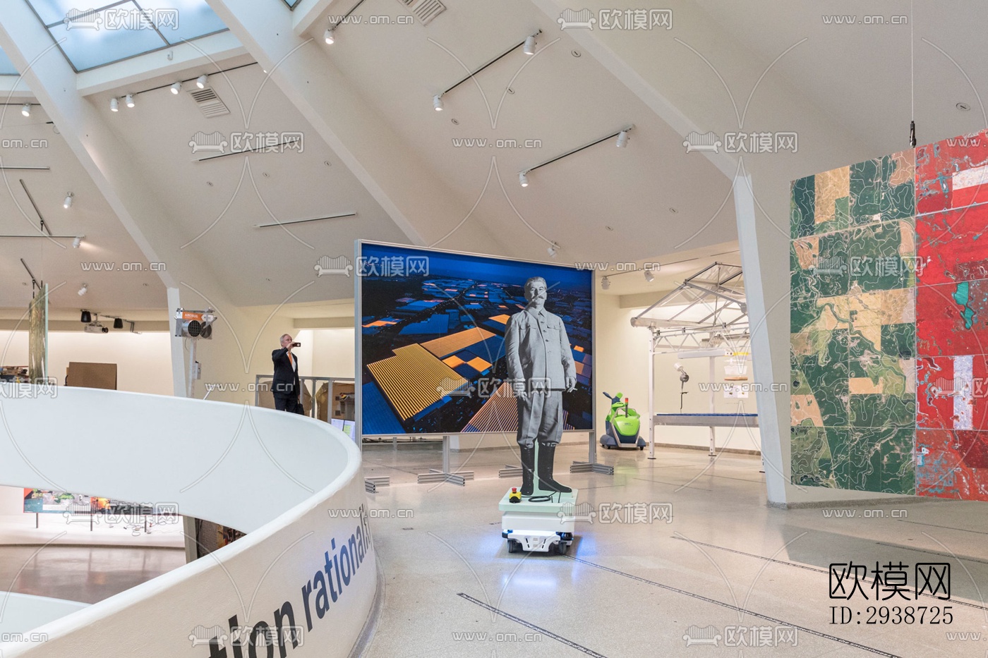 现代展览展厅效果图下载（渲染图5）