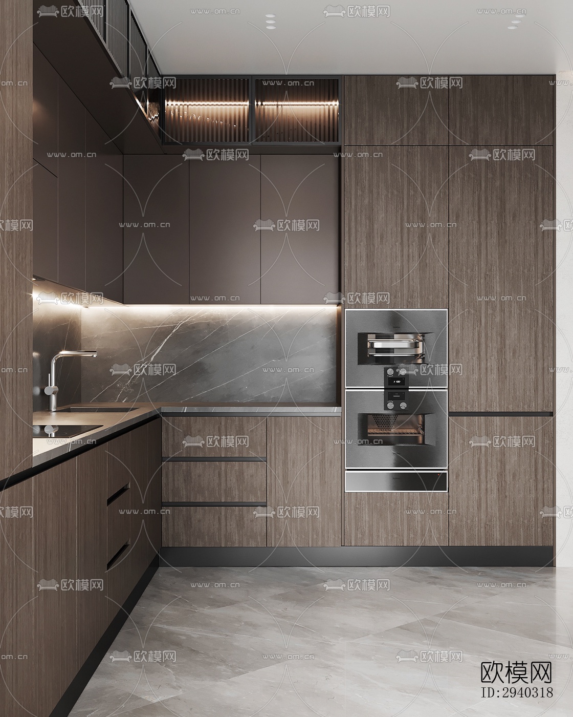 现代平层效果图下载（渲染图12）