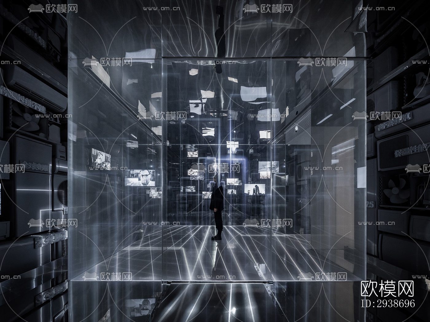 现代展览展厅效果图下载（渲染图12）