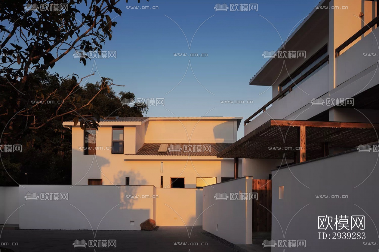 新中式酒店民宿效果图下载（渲染图2）