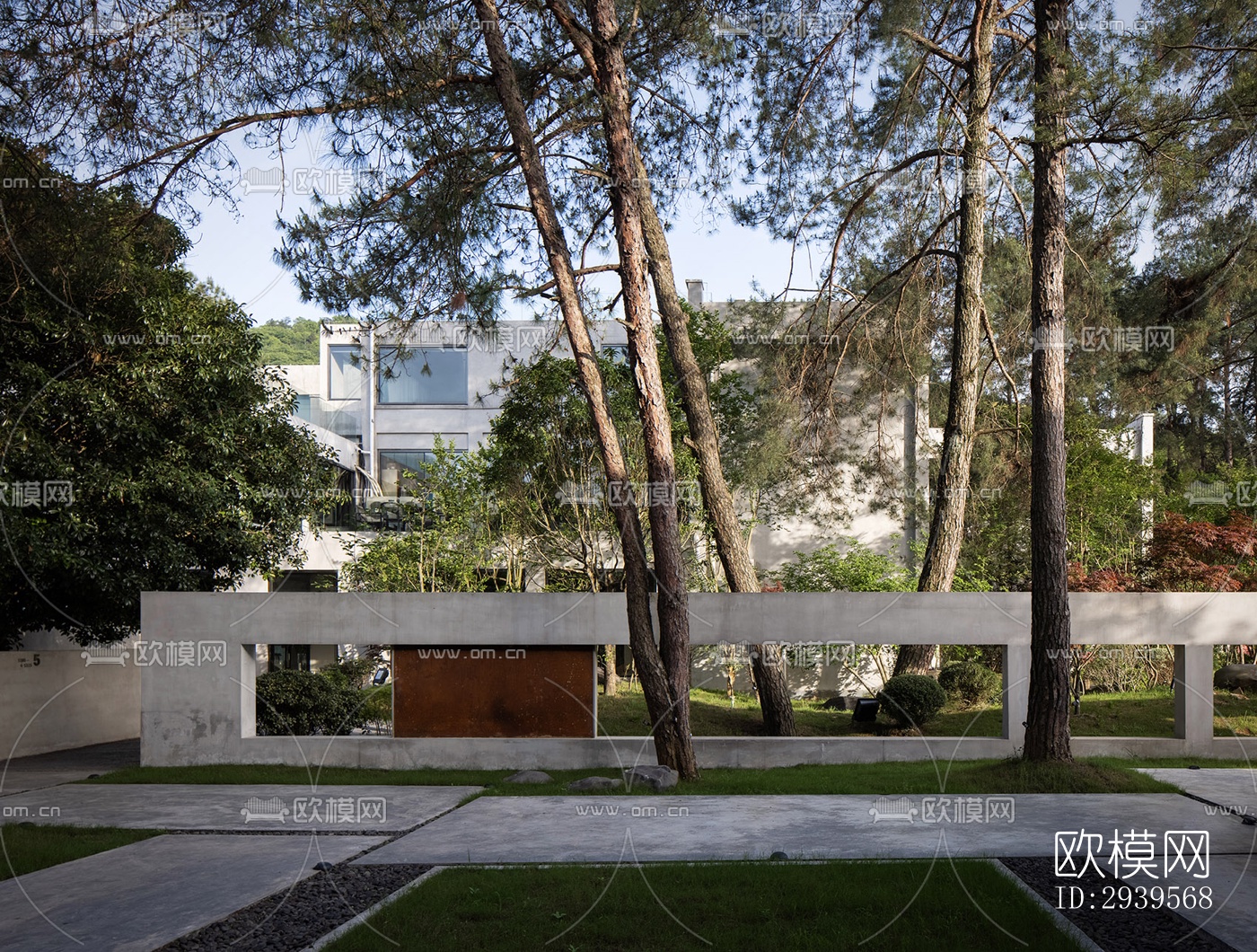 现代酒店民宿效果图下载（渲染图14）