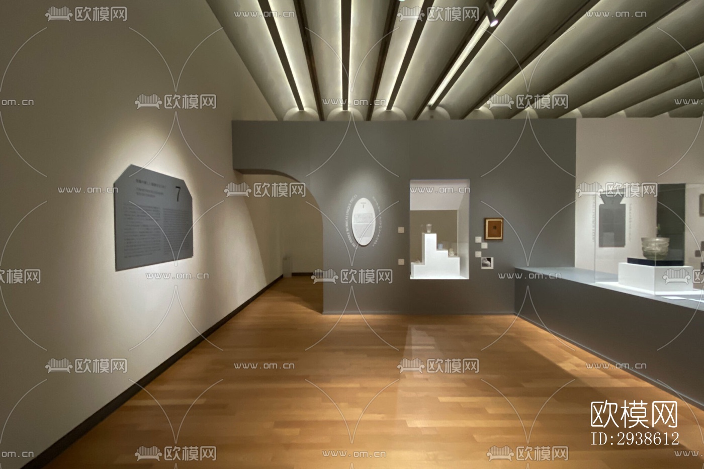 日式展览展厅效果图下载（渲染图5）