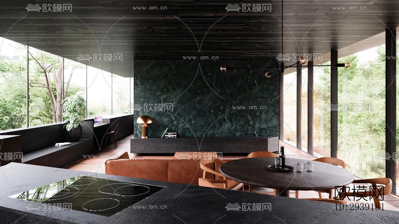 北欧酒店民宿效果图下载（渲染图12）