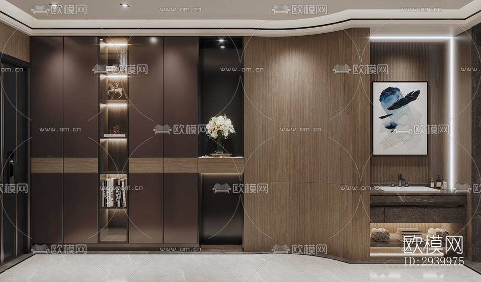 現(xiàn)代復(fù)式效果圖下載(渲染圖4)