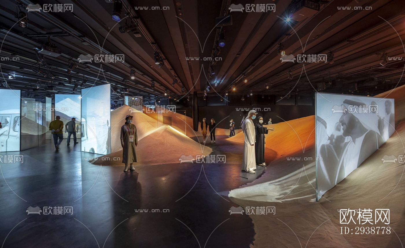 现代展览展厅效果图下载（渲染图8）