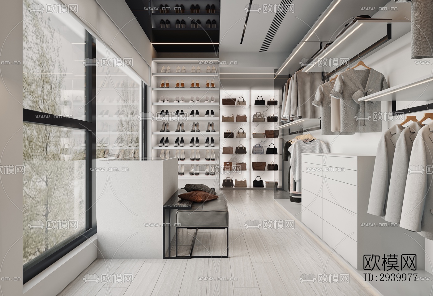 现代复式效果图下载（渲染图10）