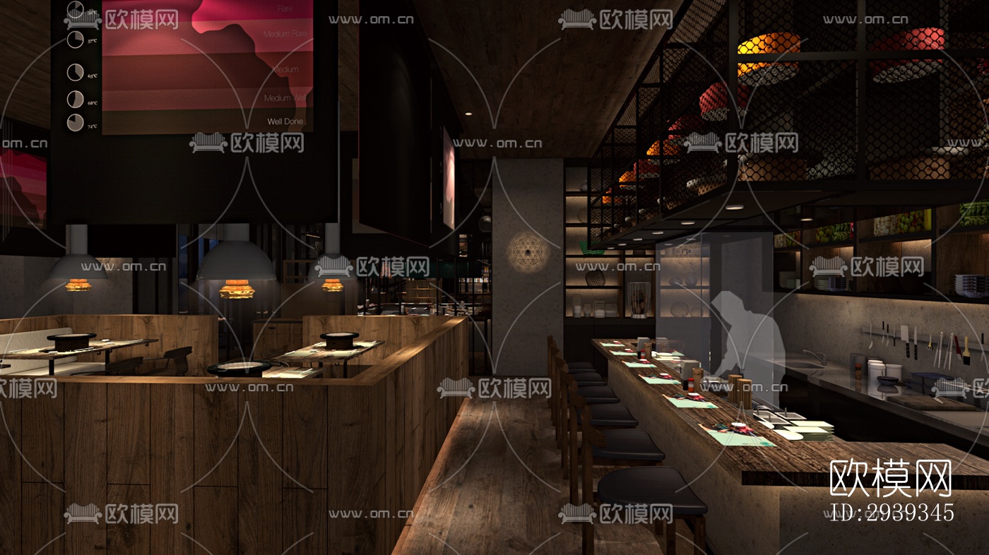 新中式酒店民宿效果图下载（渲染图8）