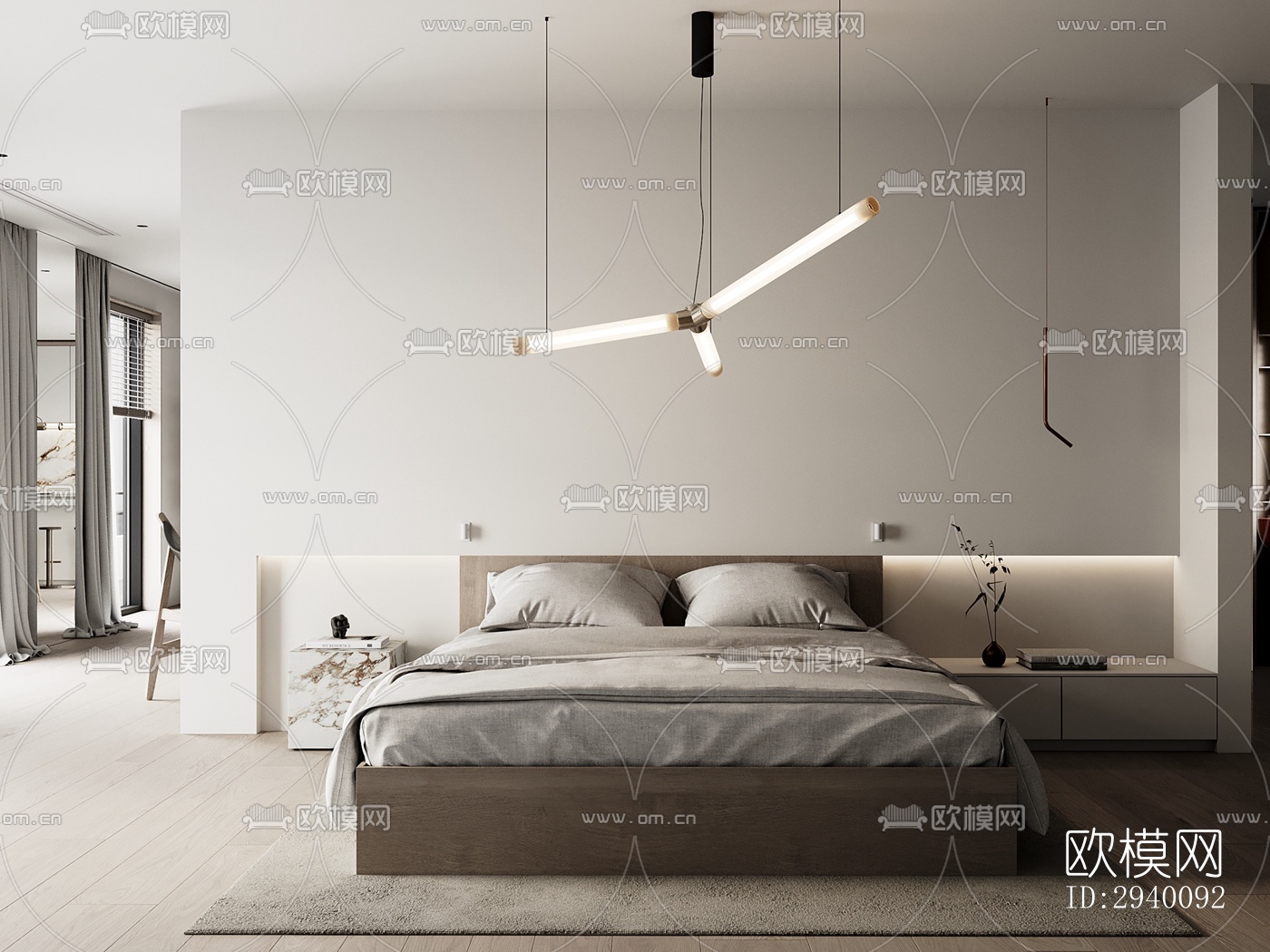 北欧平层效果图下载（渲染图5）