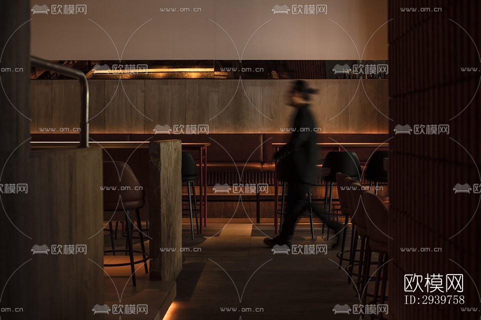 现代酒吧效果图下载（渲染图6）