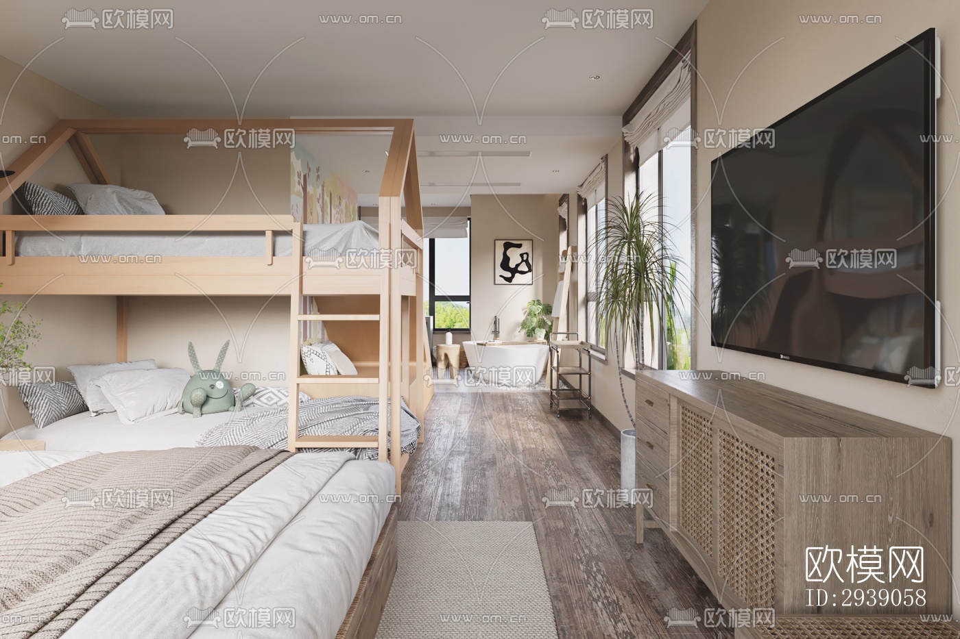 侘寂酒店民宿效果图下载（渲染图15）