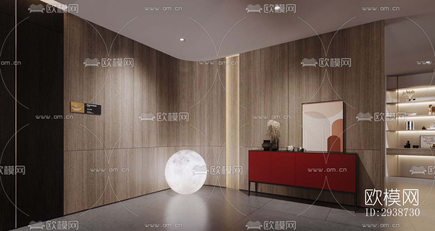 现代展览展厅效果图下载（渲染图3）