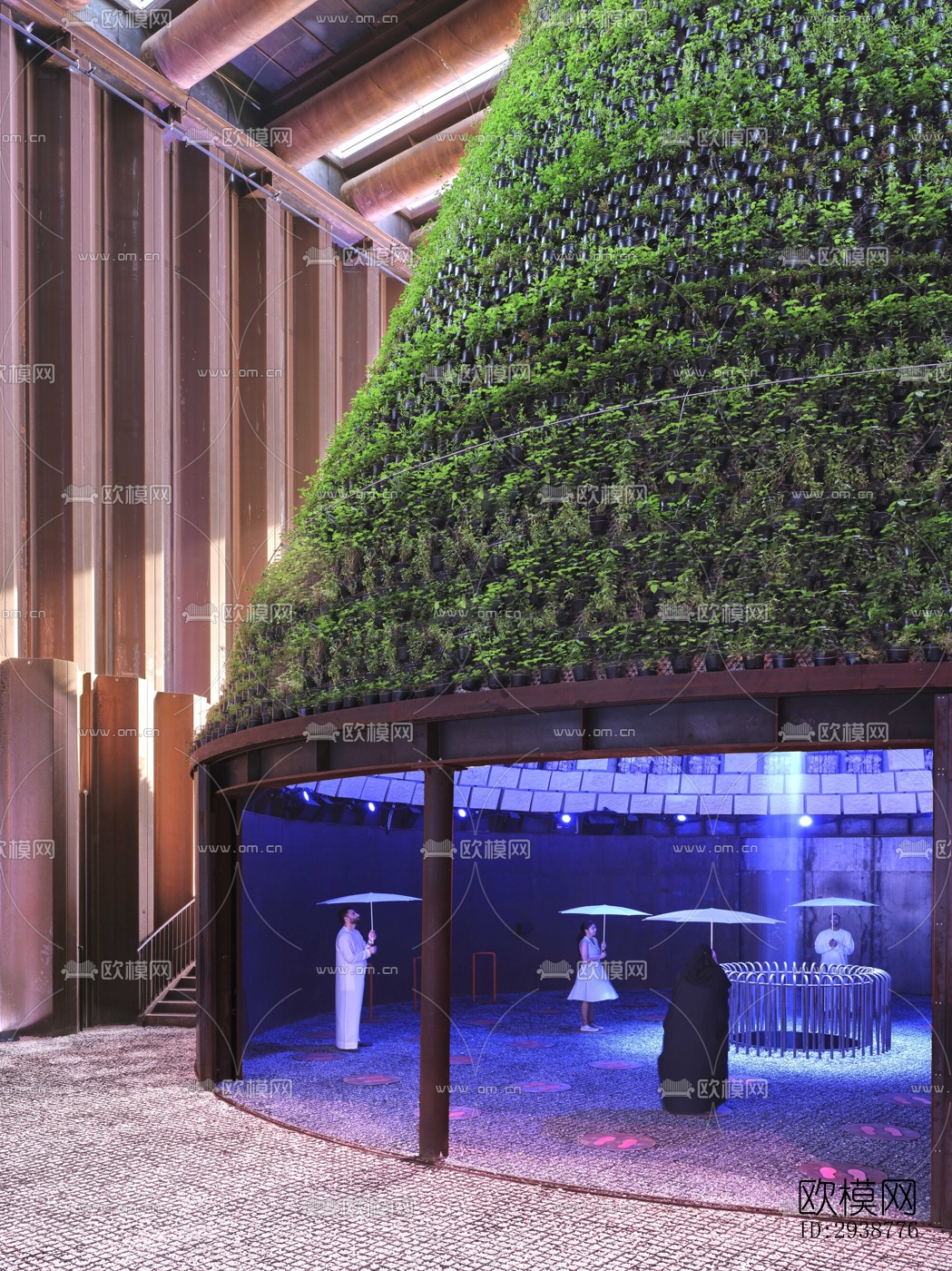 现代展览展厅效果图下载（渲染图12）