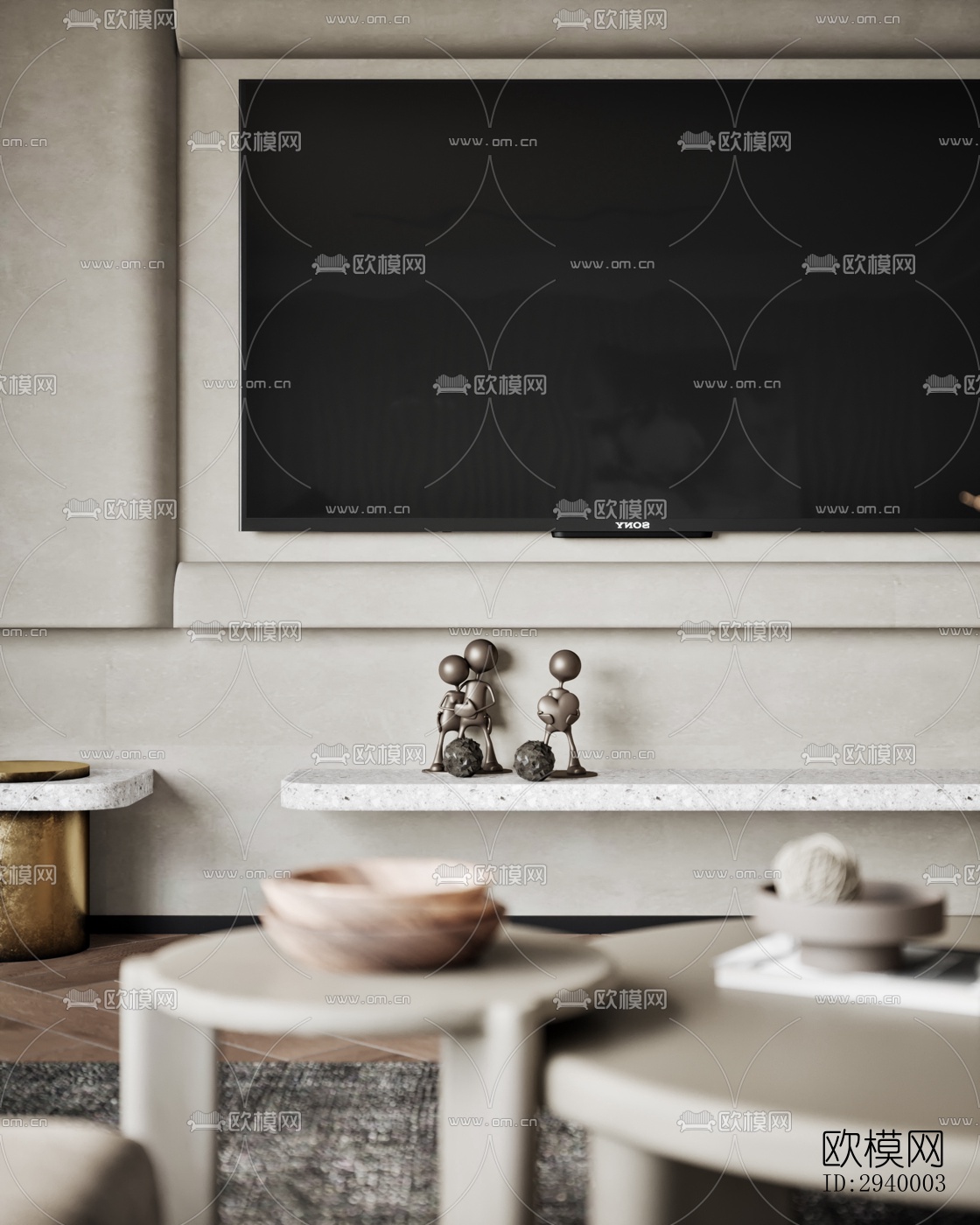 侘寂平层效果图下载（渲染图11）