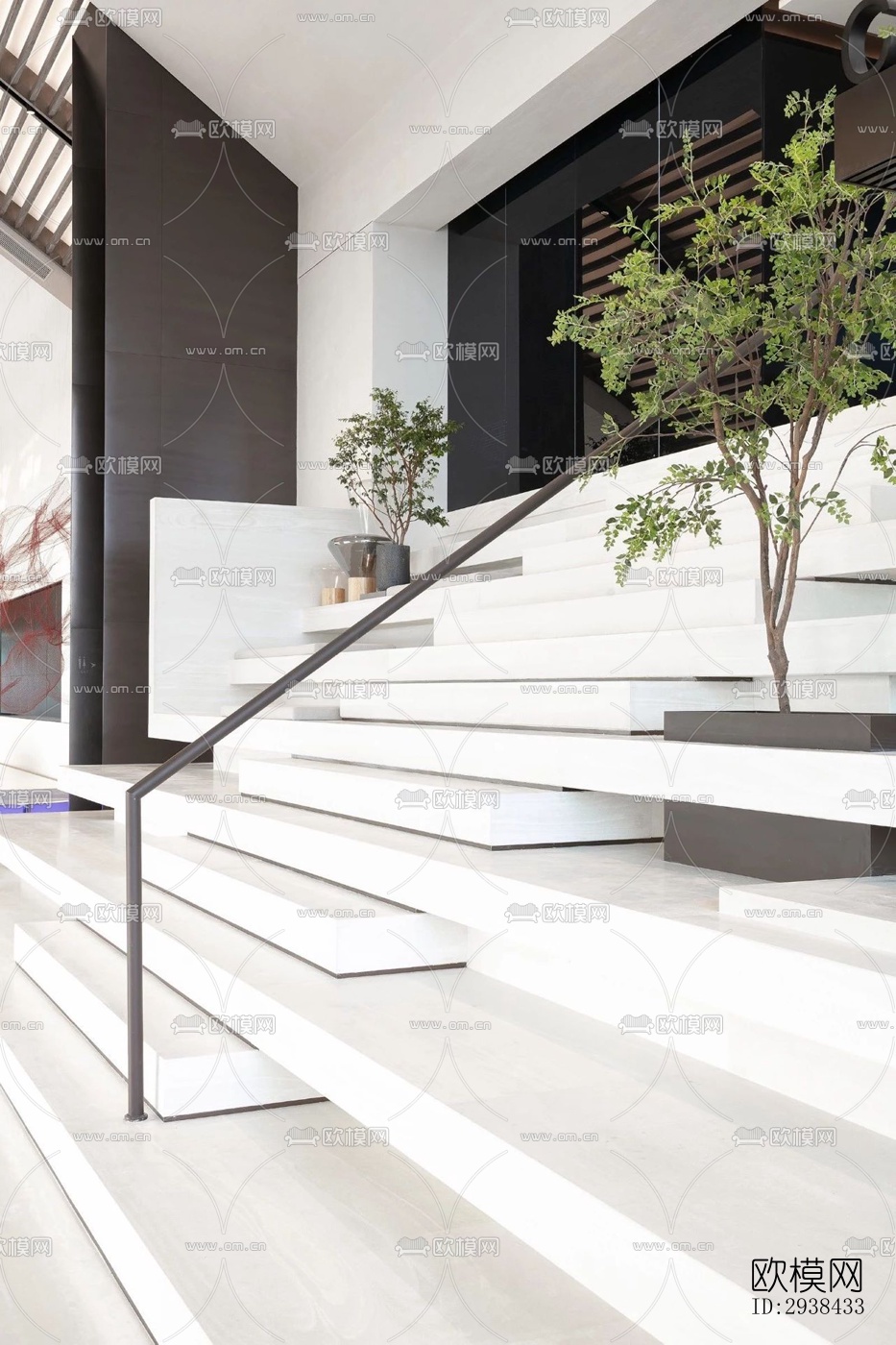 新中式售楼处效果图下载（渲染图7）