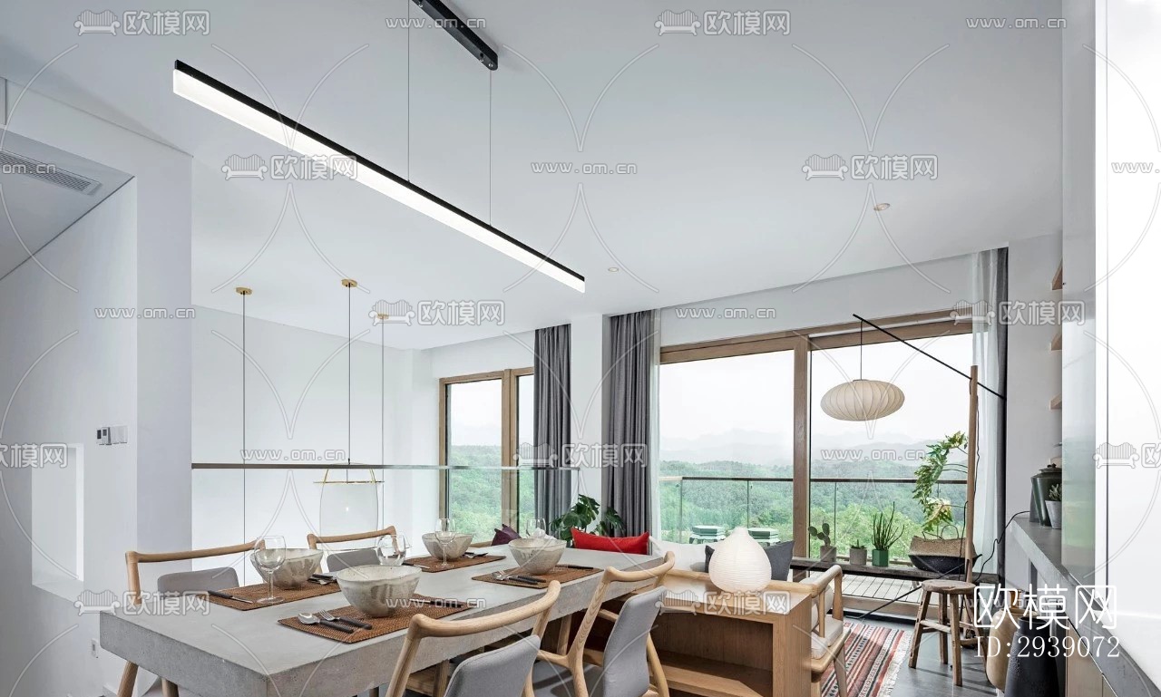 北欧酒店民宿效果图下载（渲染图7）