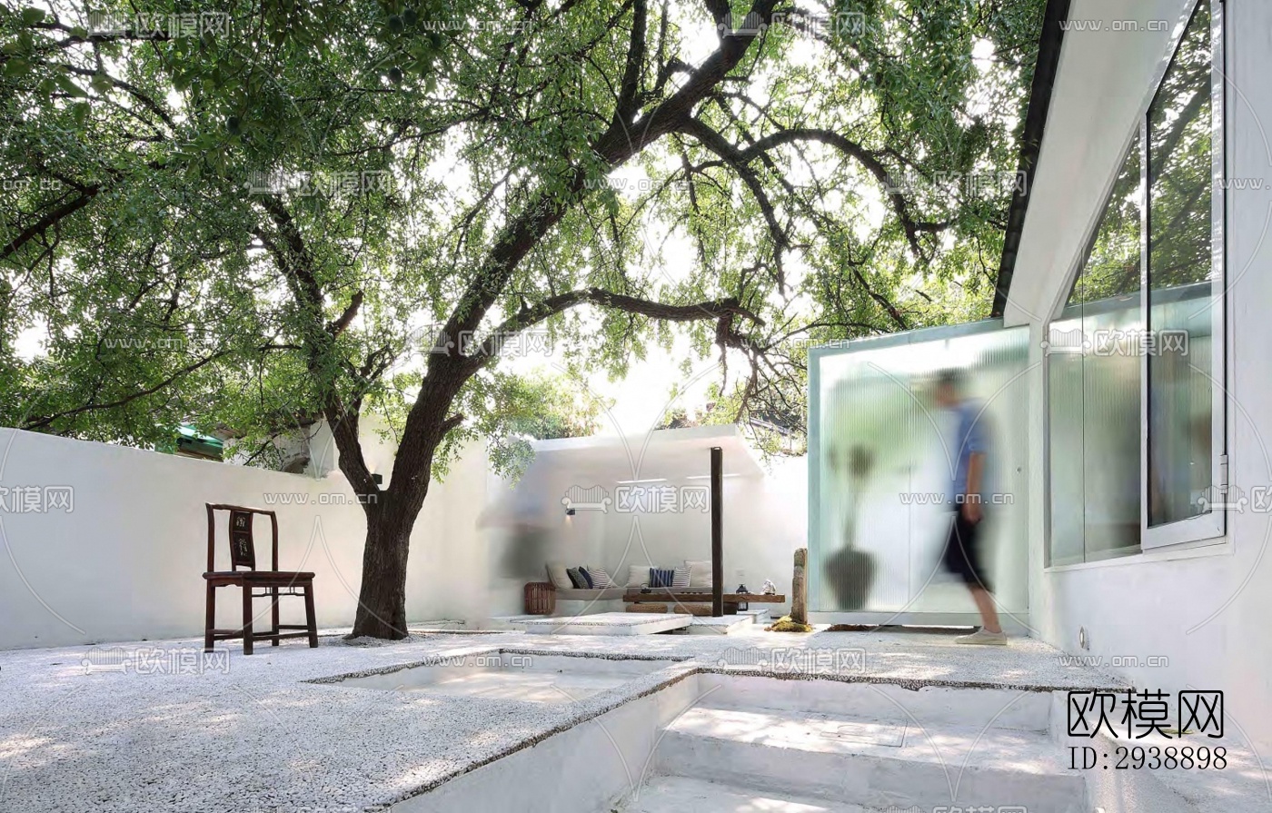 中式酒店民宿效果图下载（渲染图17）