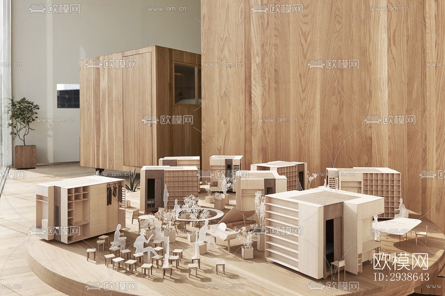 现代展览展厅效果图下载(渲染图10)