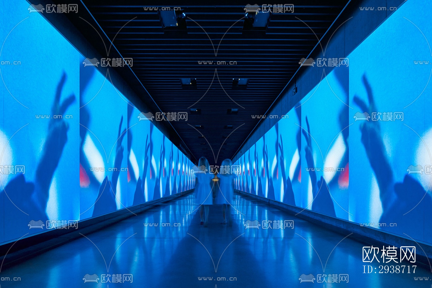 现代展览展厅效果图下载（渲染图4）