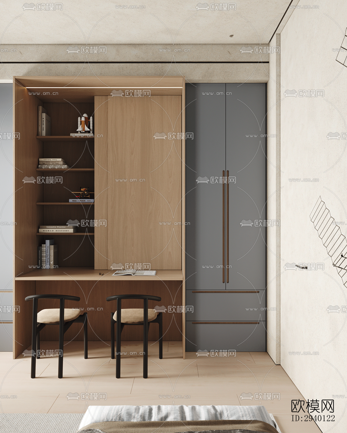 北欧平层效果图下载（渲染图9）