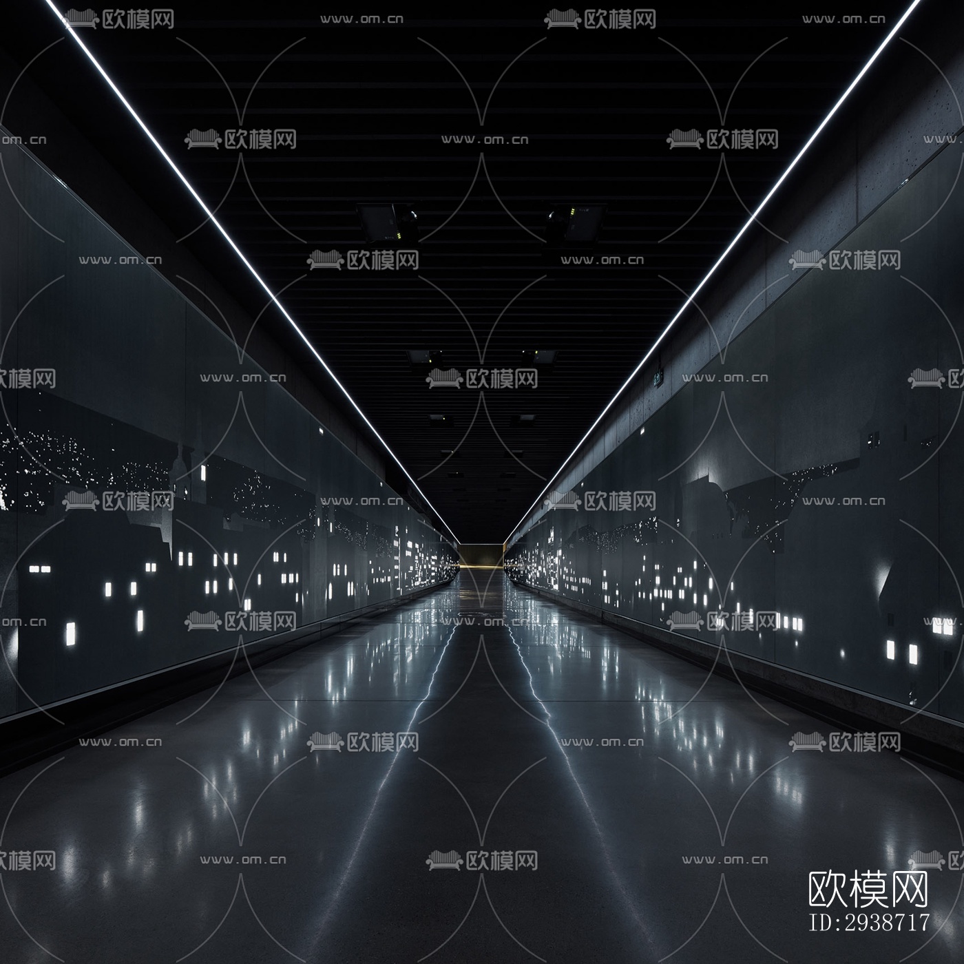 现代展览展厅效果图下载（渲染图18）