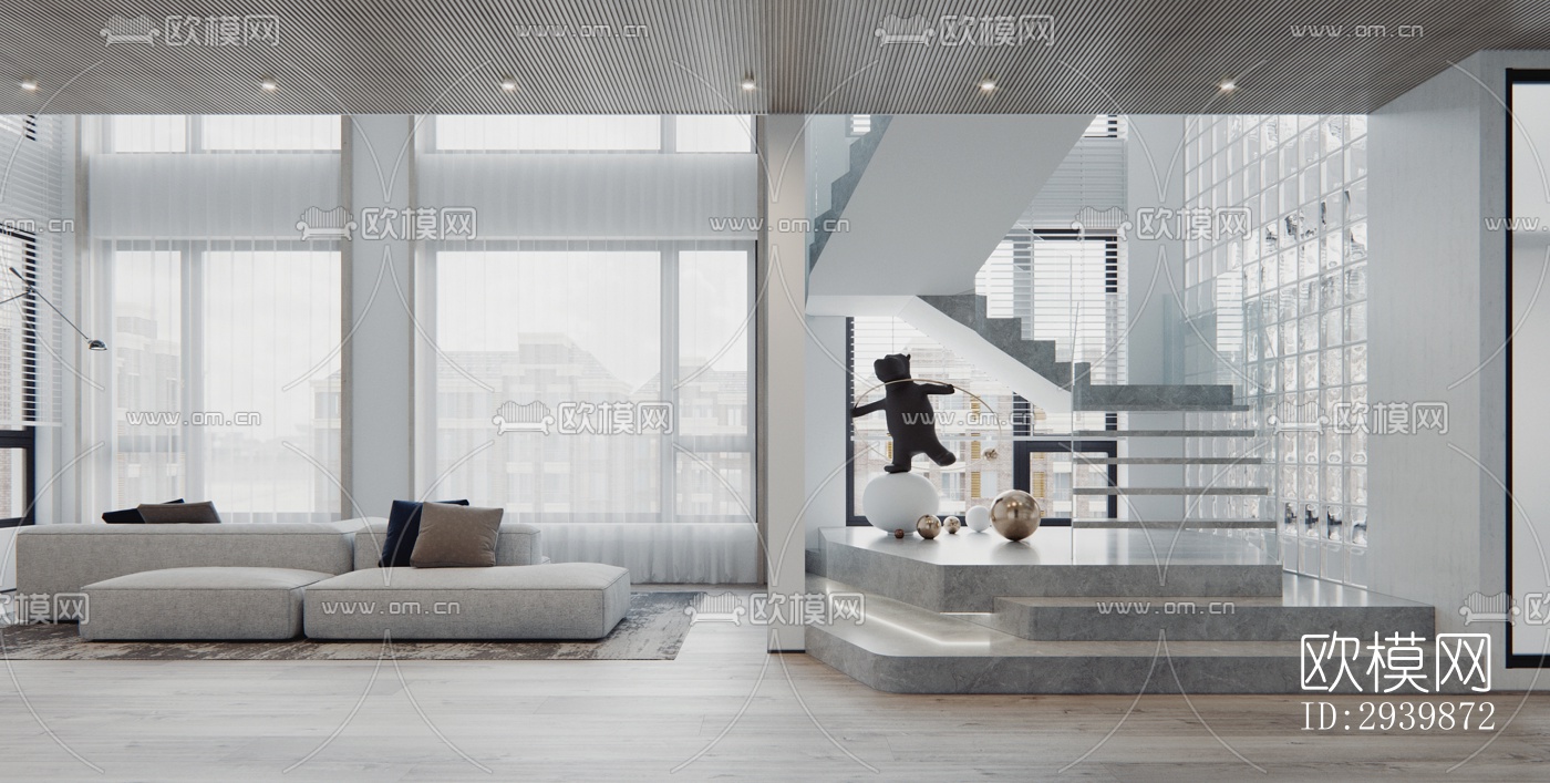 现代别墅效果图下载（渲染图5）