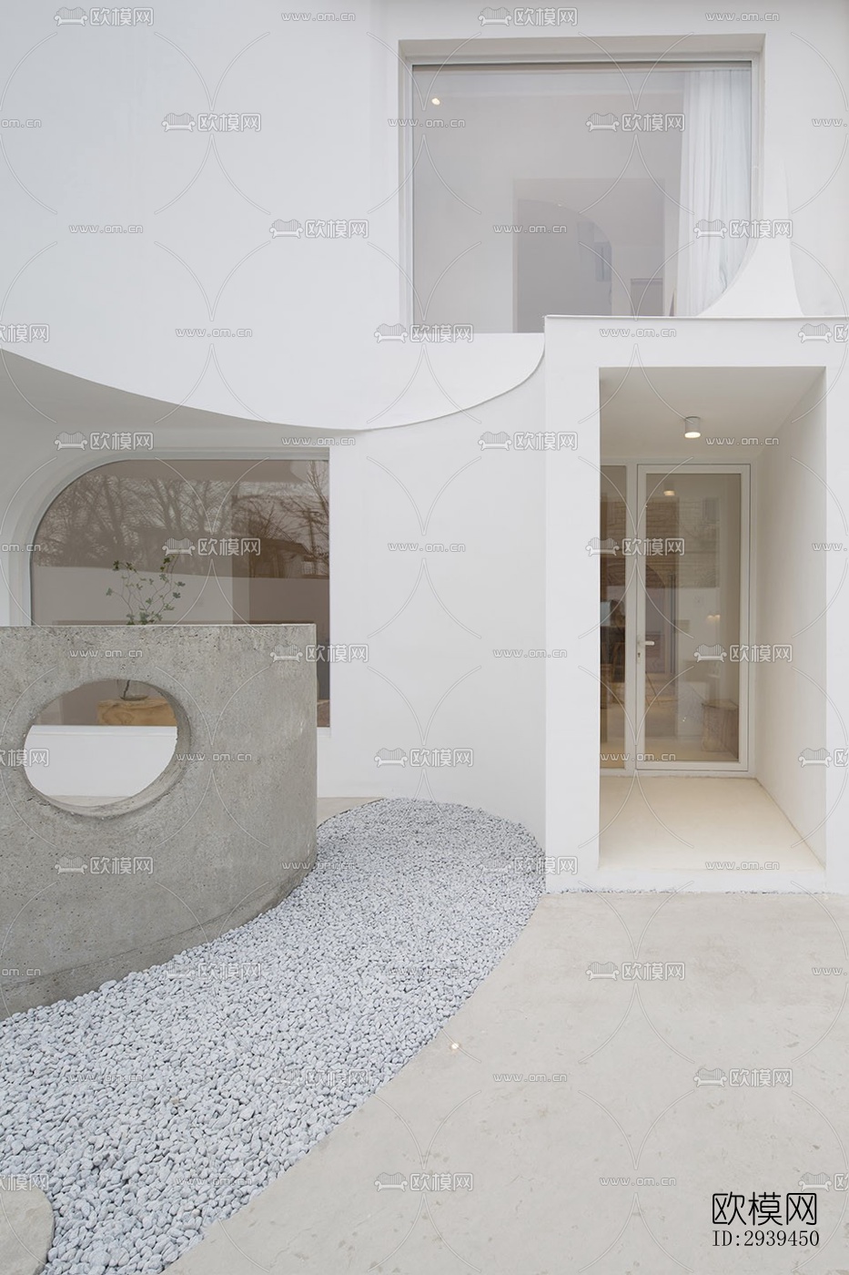 现代酒店民宿效果图下载（渲染图2）