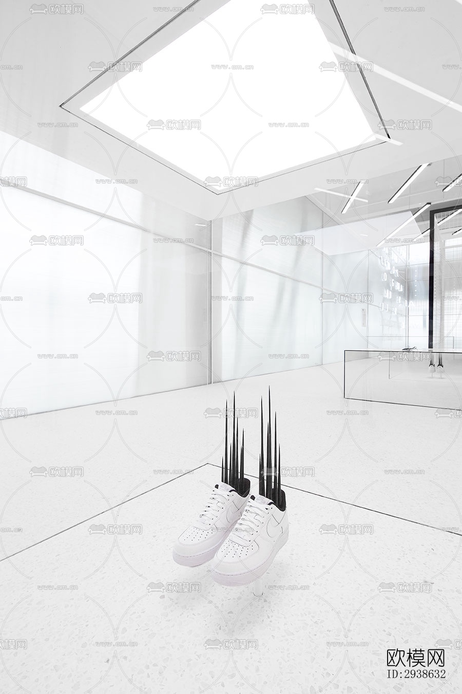 现代展览展厅效果图下载（渲染图3）