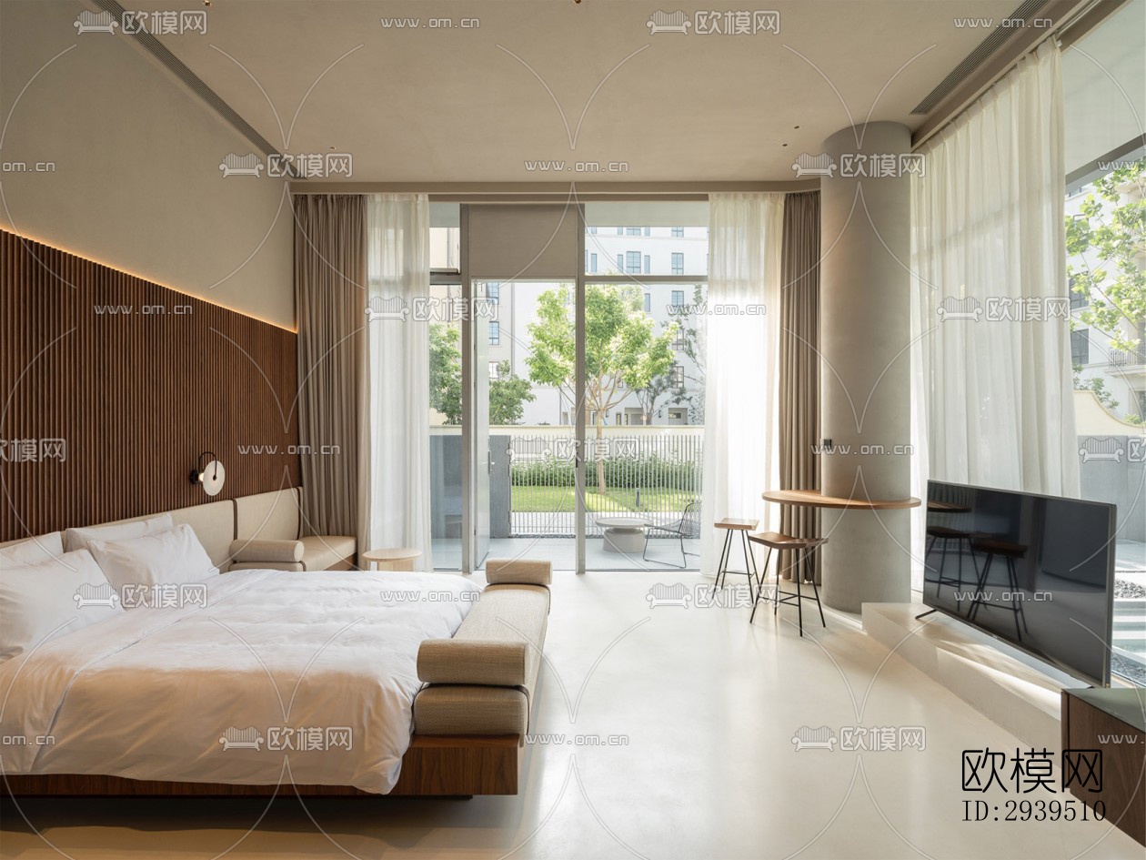 现代酒店民宿效果图下载（渲染图8）