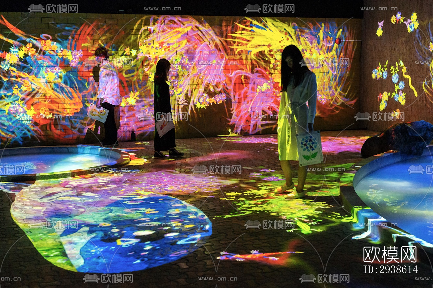 日式展览展厅效果图下载（渲染图13）