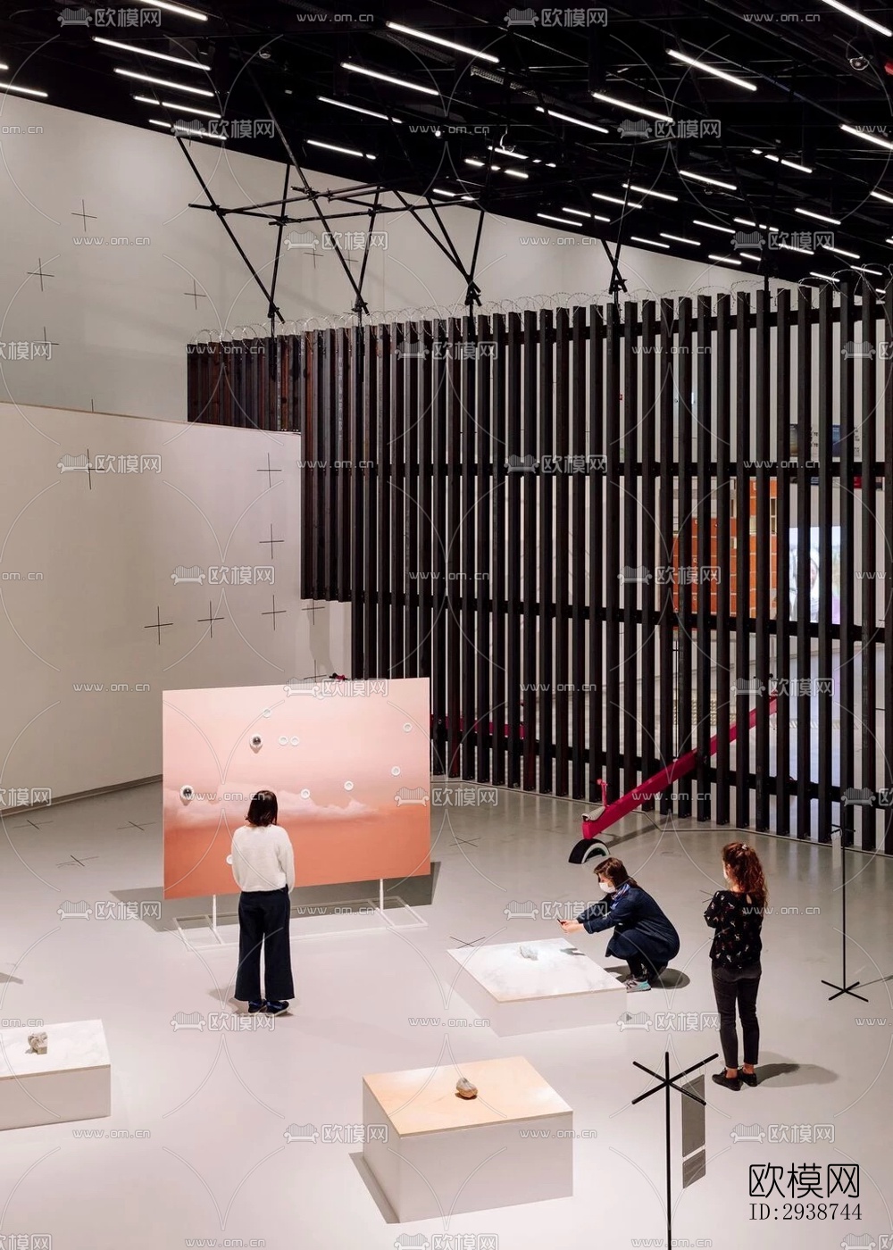 现代展览展厅效果图下载（渲染图16）