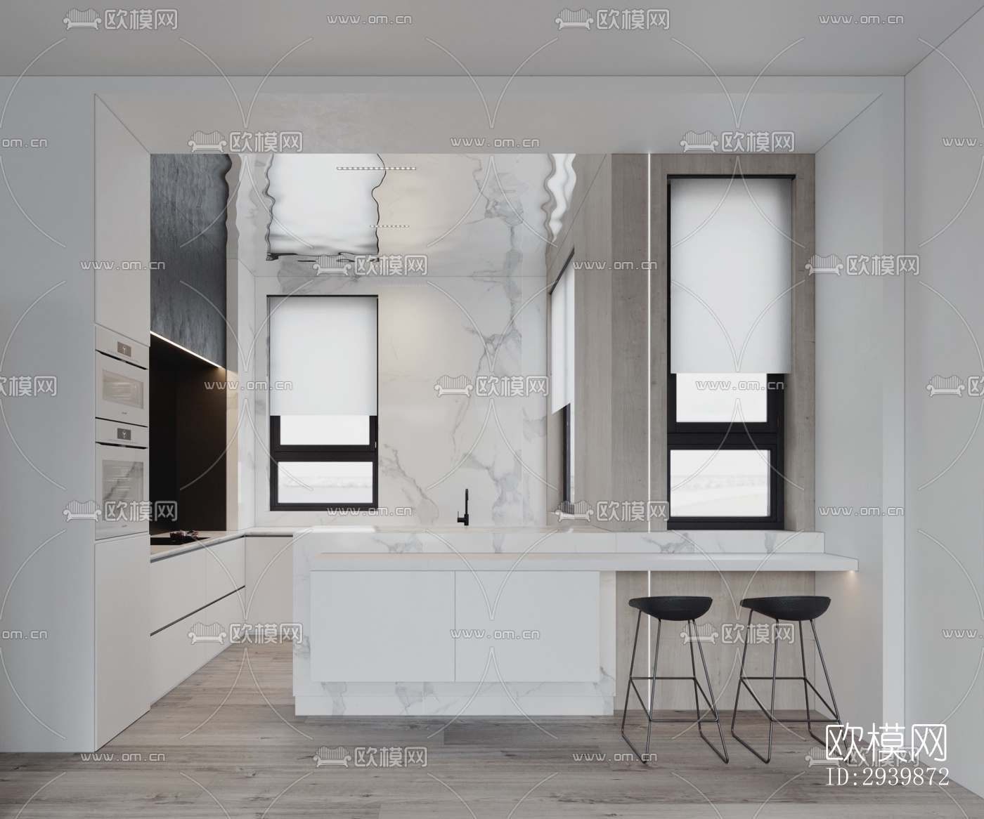 现代别墅效果图下载（渲染图8）