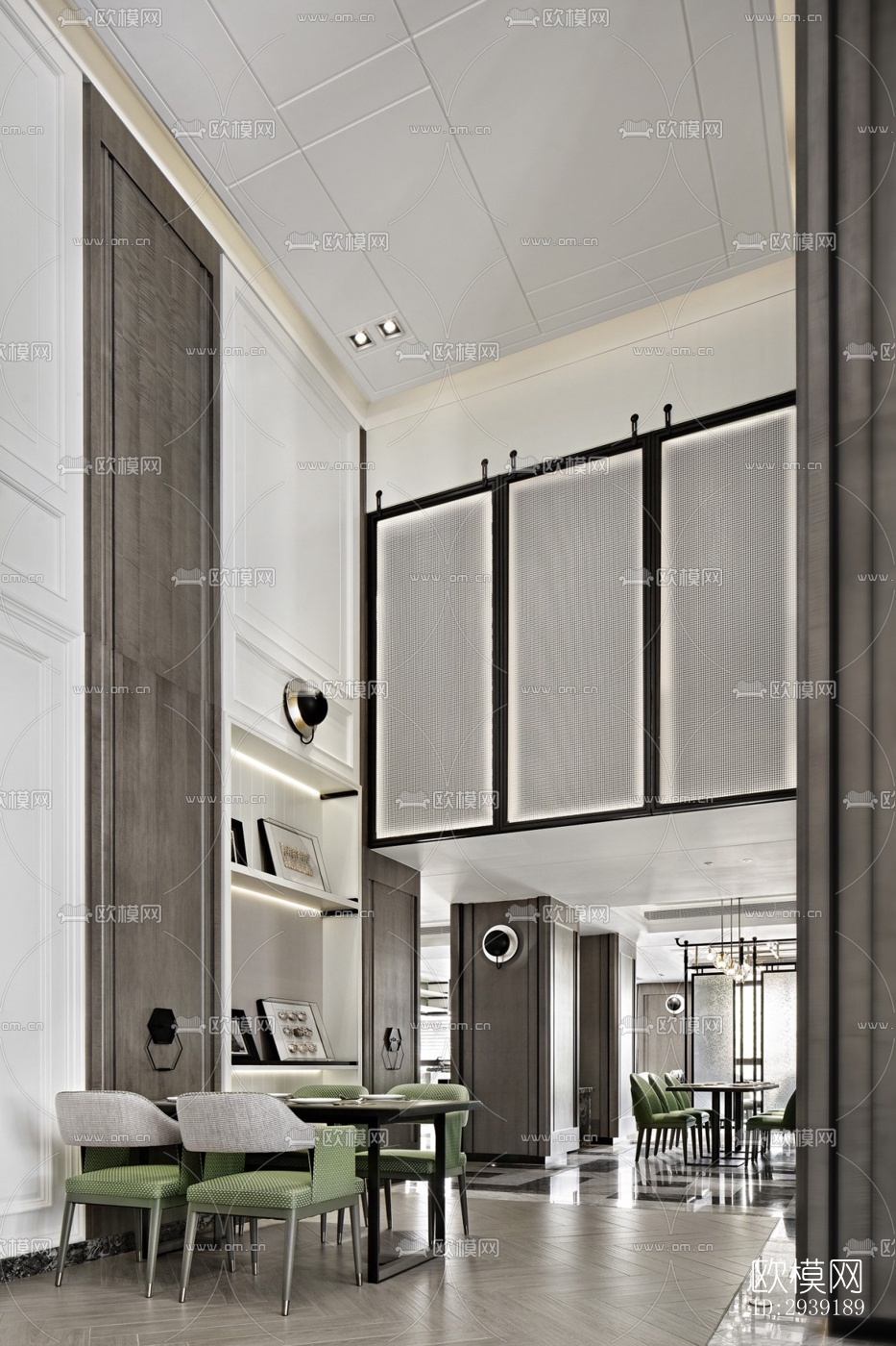 后现代酒店民宿效果图下载（渲染图19）