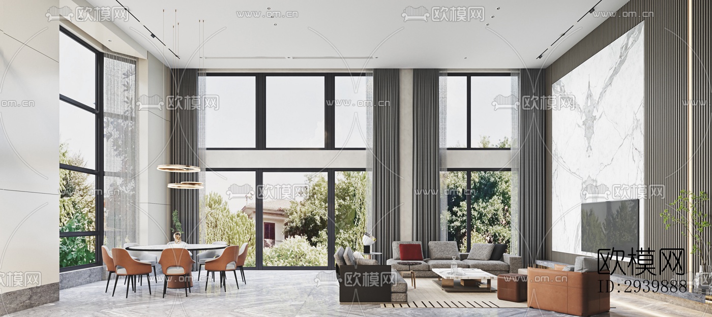 现代别墅效果图下载（渲染图12）