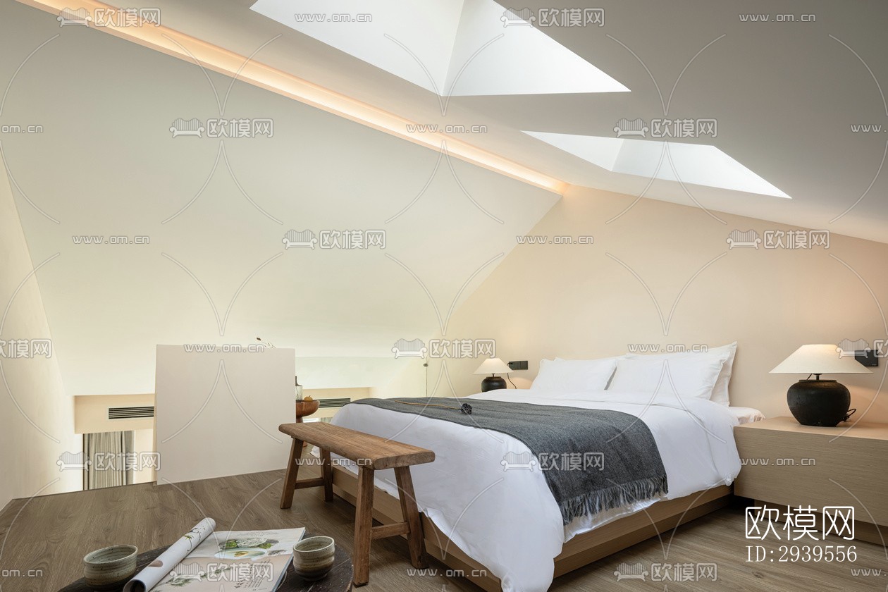 现代酒店民宿效果图下载（渲染图17）