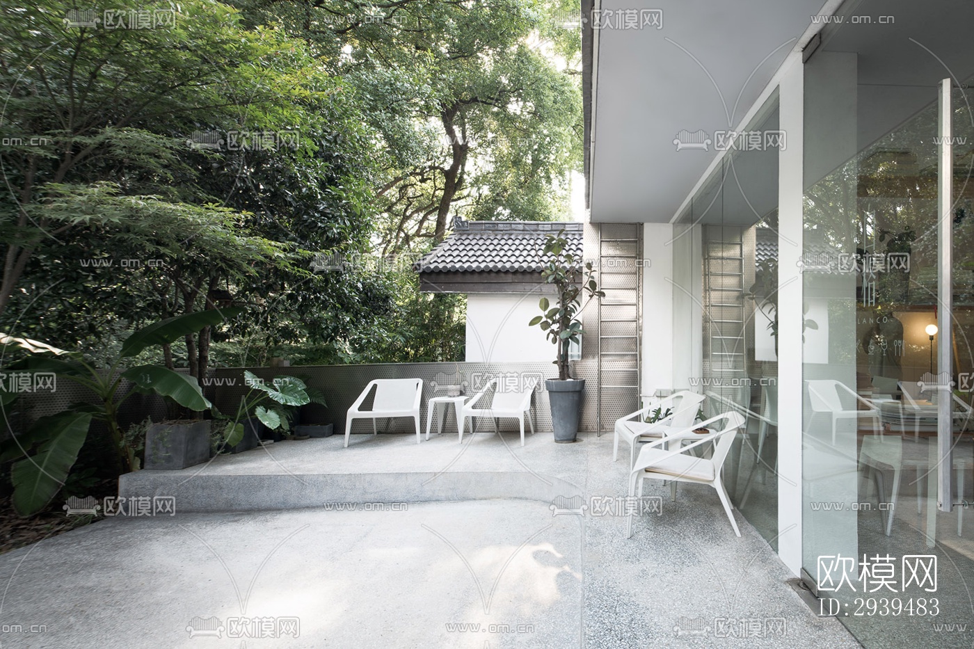 现代酒店民宿效果图下载（渲染图14）