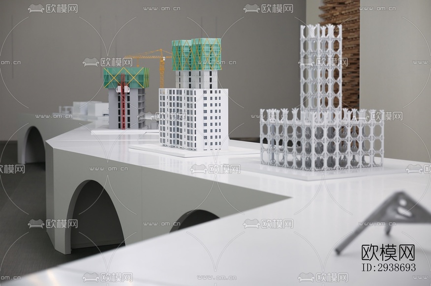 现代展览展厅效果图下载(渲染图5)