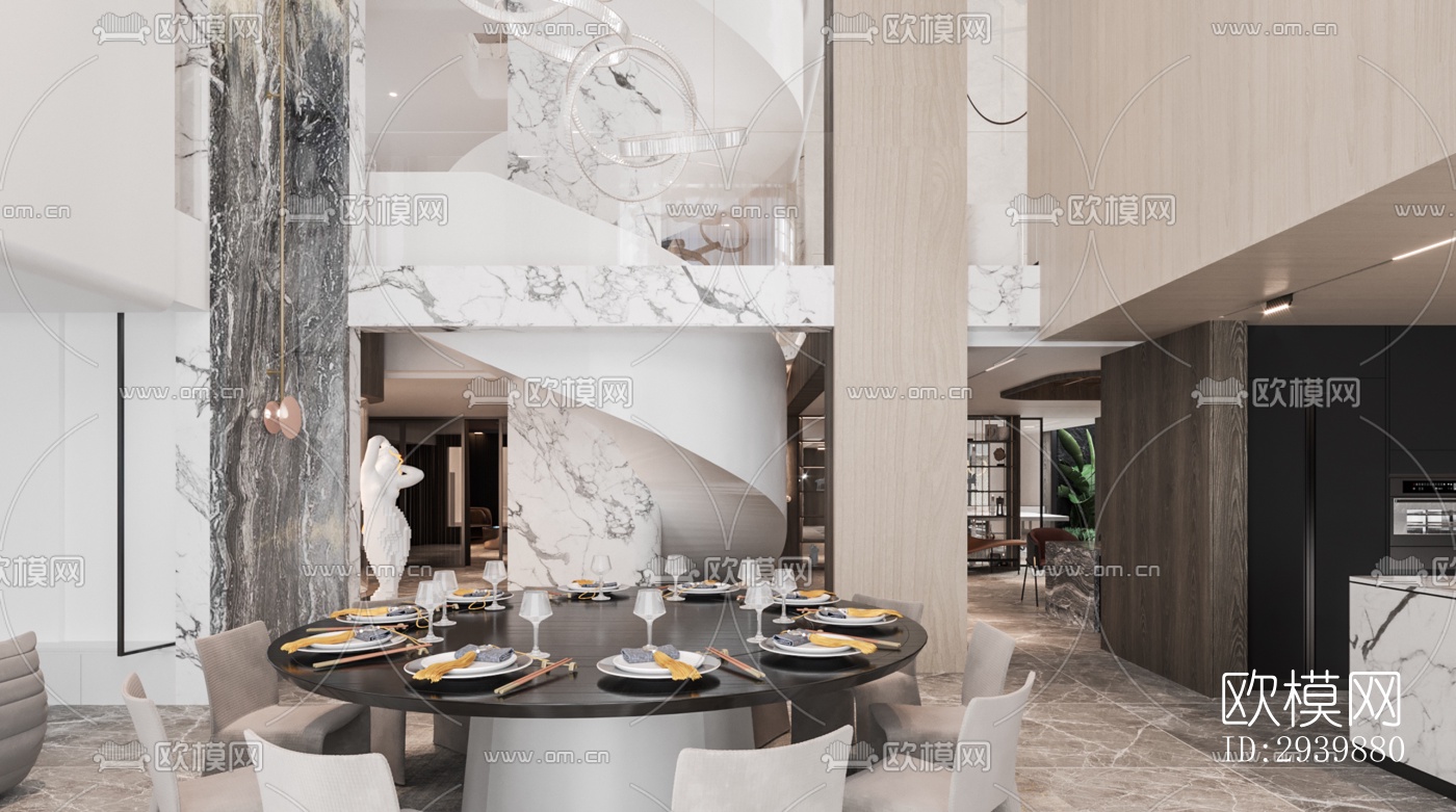 现代别墅效果图下载（渲染图2）