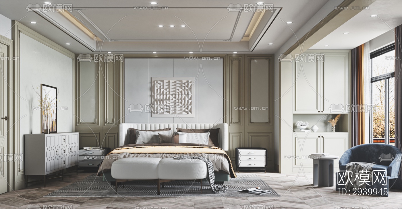 欧式复式效果图下载（渲染图7）