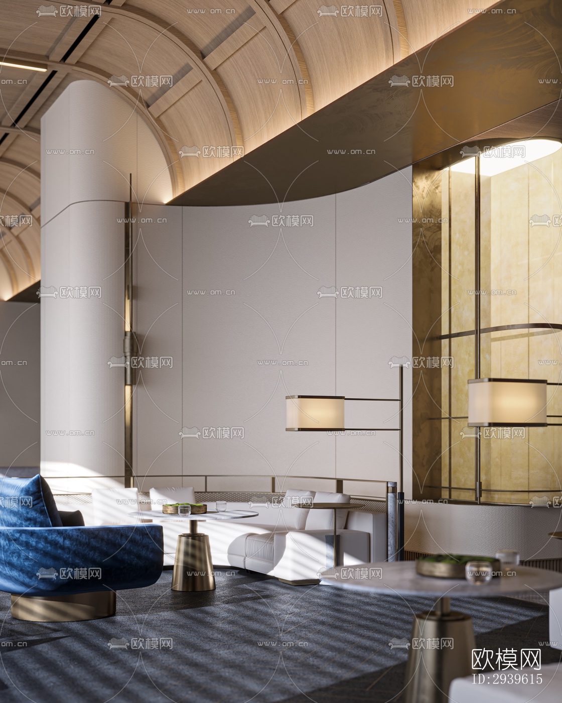 现代酒店民宿效果图下载（渲染图5）