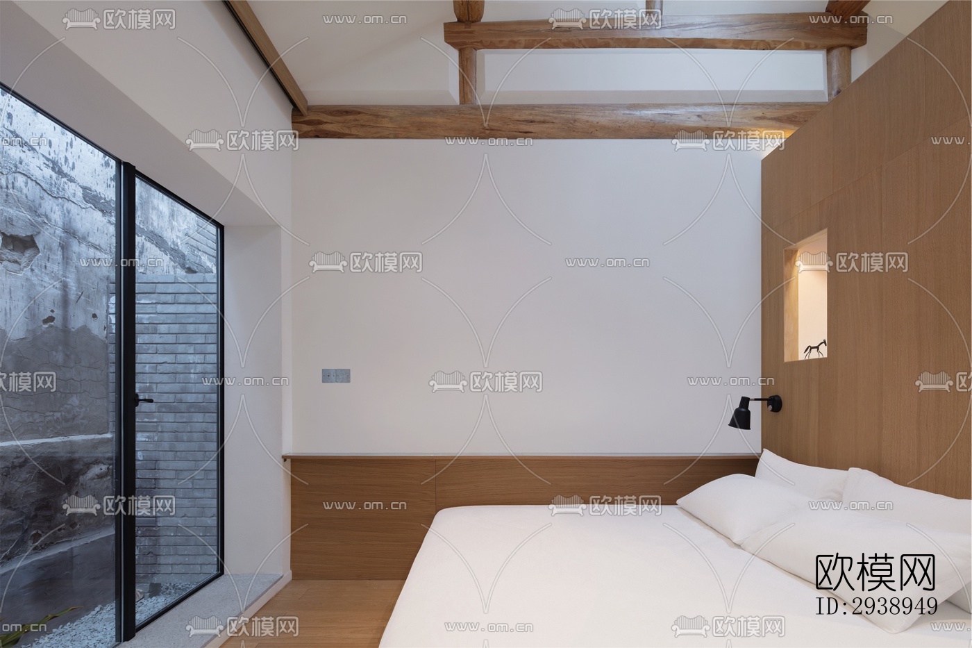 中式酒店民宿效果图下载（渲染图16）