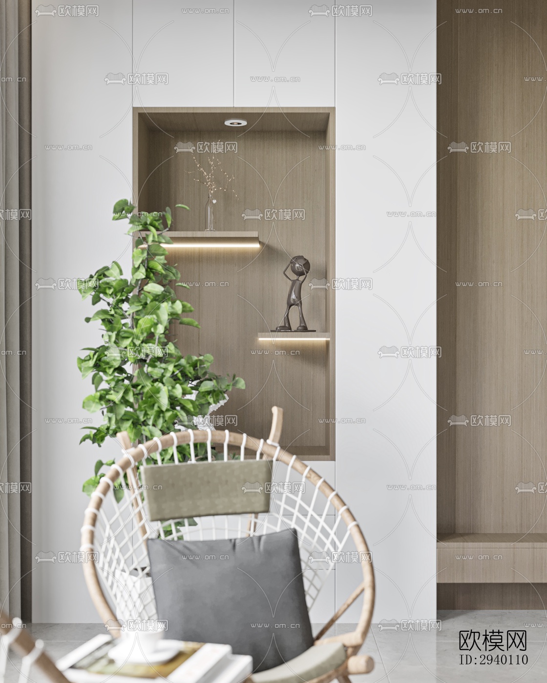 北欧平层效果图下载（渲染图4）