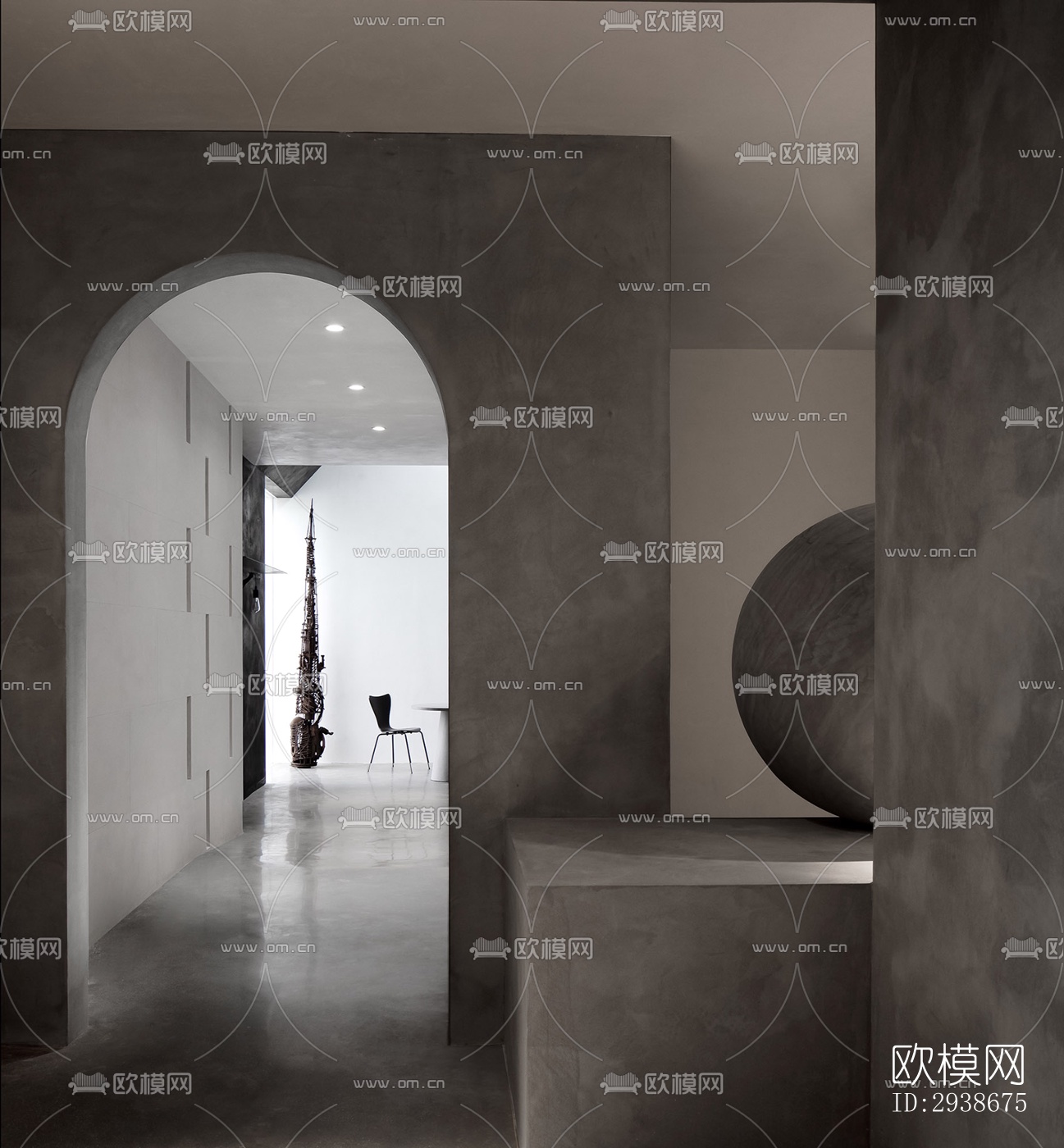 现代展览展厅效果图下载（渲染图12）