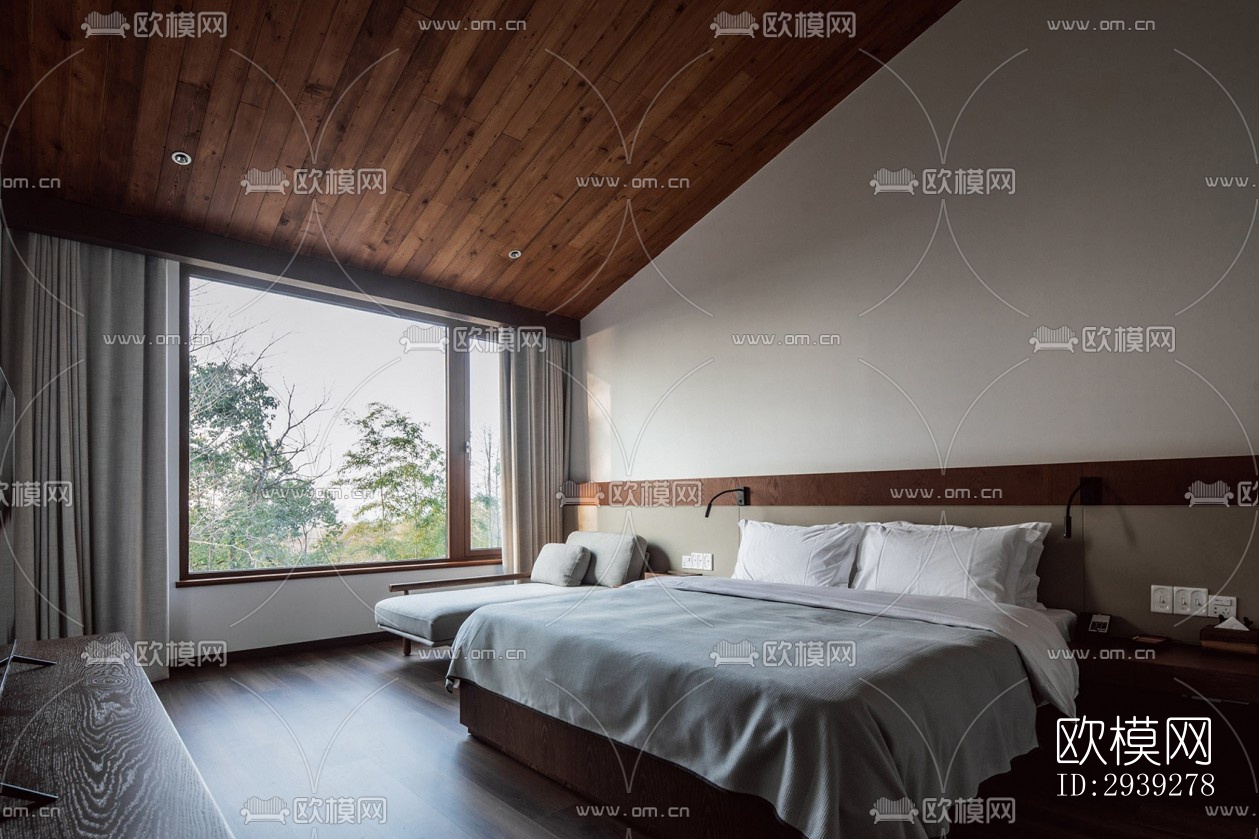 新中式酒店民宿效果图下载（渲染图13）